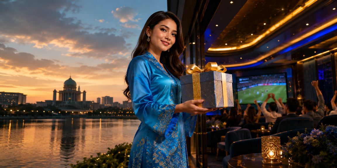 Pemain menerima bonus deposit di Putrajaya dengan pakaian tradisional Melayu